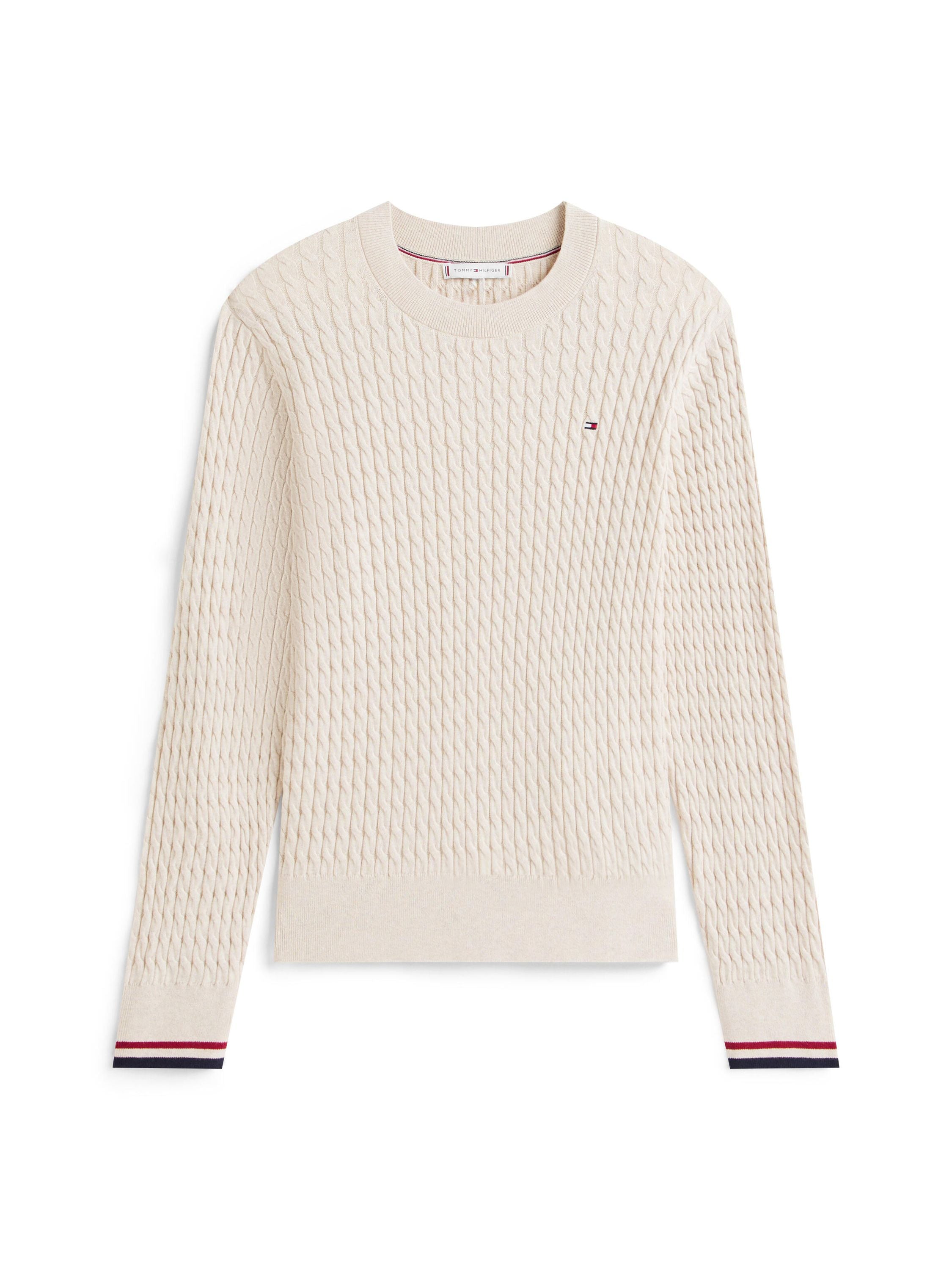 Strickpullover aus Baumwolle - 0GD-BEIGE - Beige