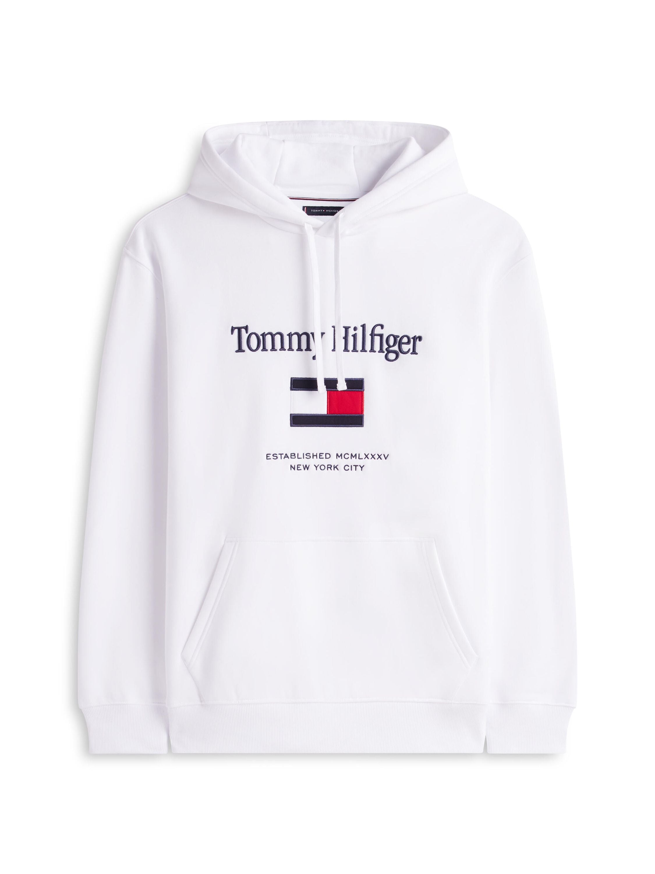 Sweathoodie aus Baumwollmix - YBR-WHITE - Weiß