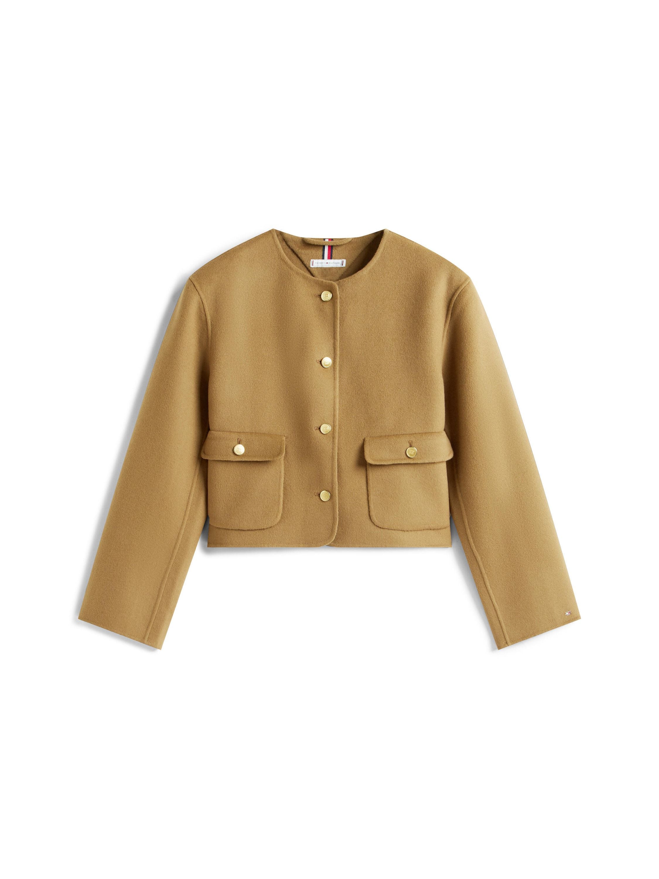 Jacke aus Wolle - GWJ-BROWN - Braun