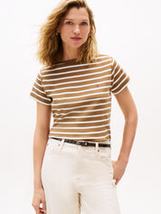 T-Shirt aus Baumwolle - 0BP-BROWN - Braun