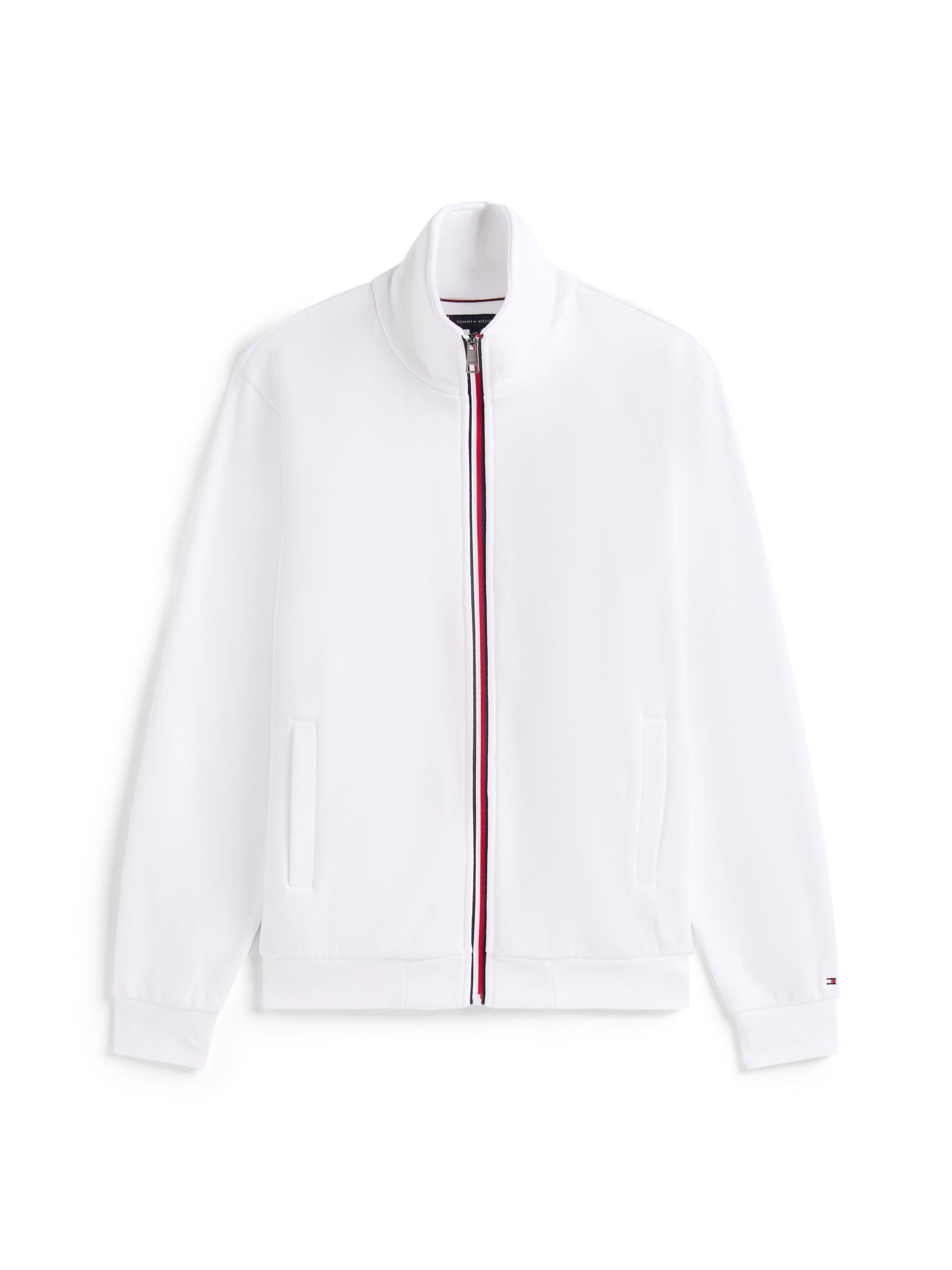 Sweatjacke mit Zipper - YBR-WHITE - Weiß
