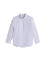 Bluse aus Bio-Baumwolle - 0X7-BLUE - Blau