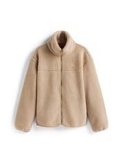 Teddy-Jacke Regular Fit - AEG-BEIGE - Beige