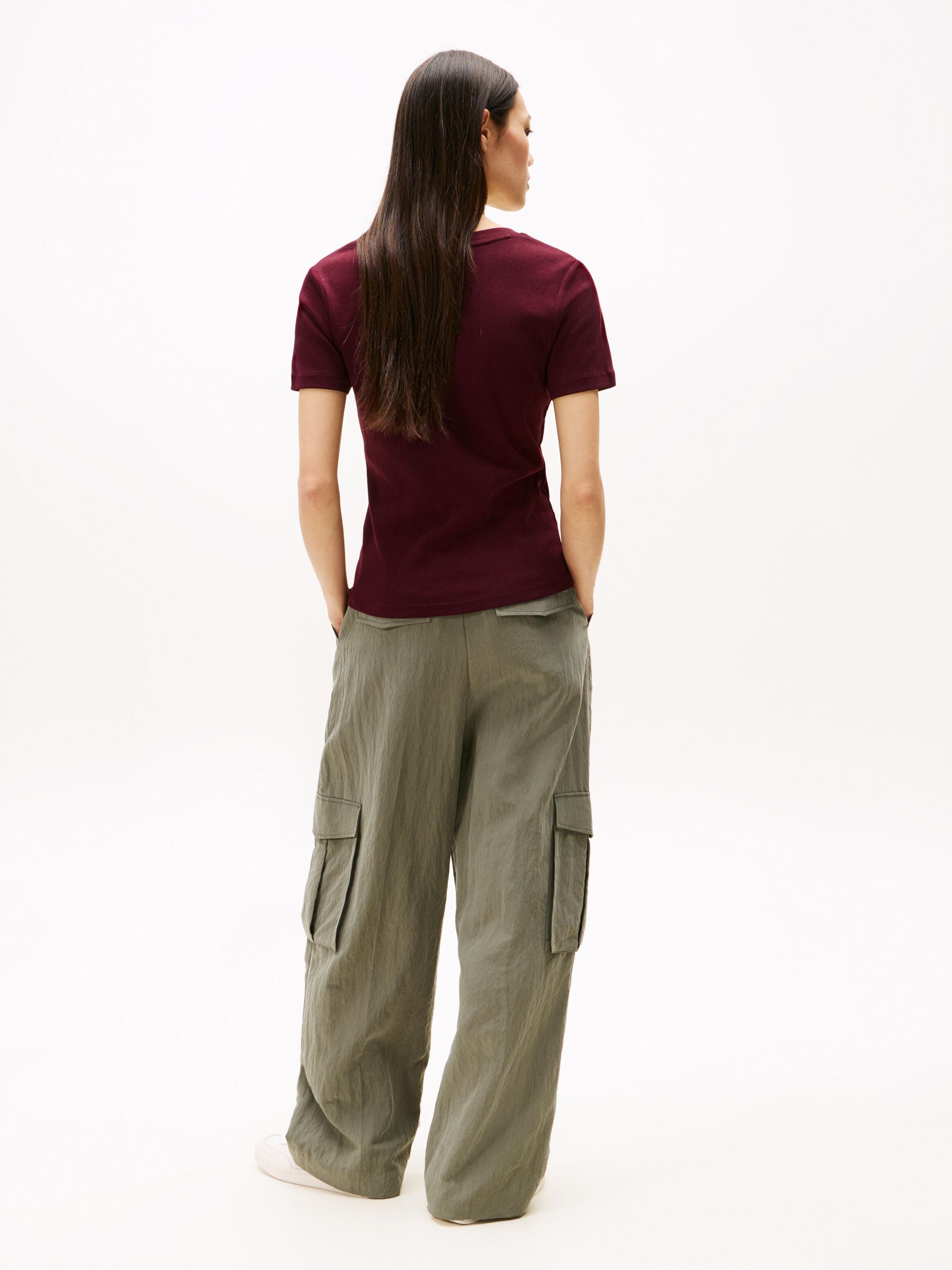T-Shirt CODY Slim Fit - XIH-RED - Schwarz