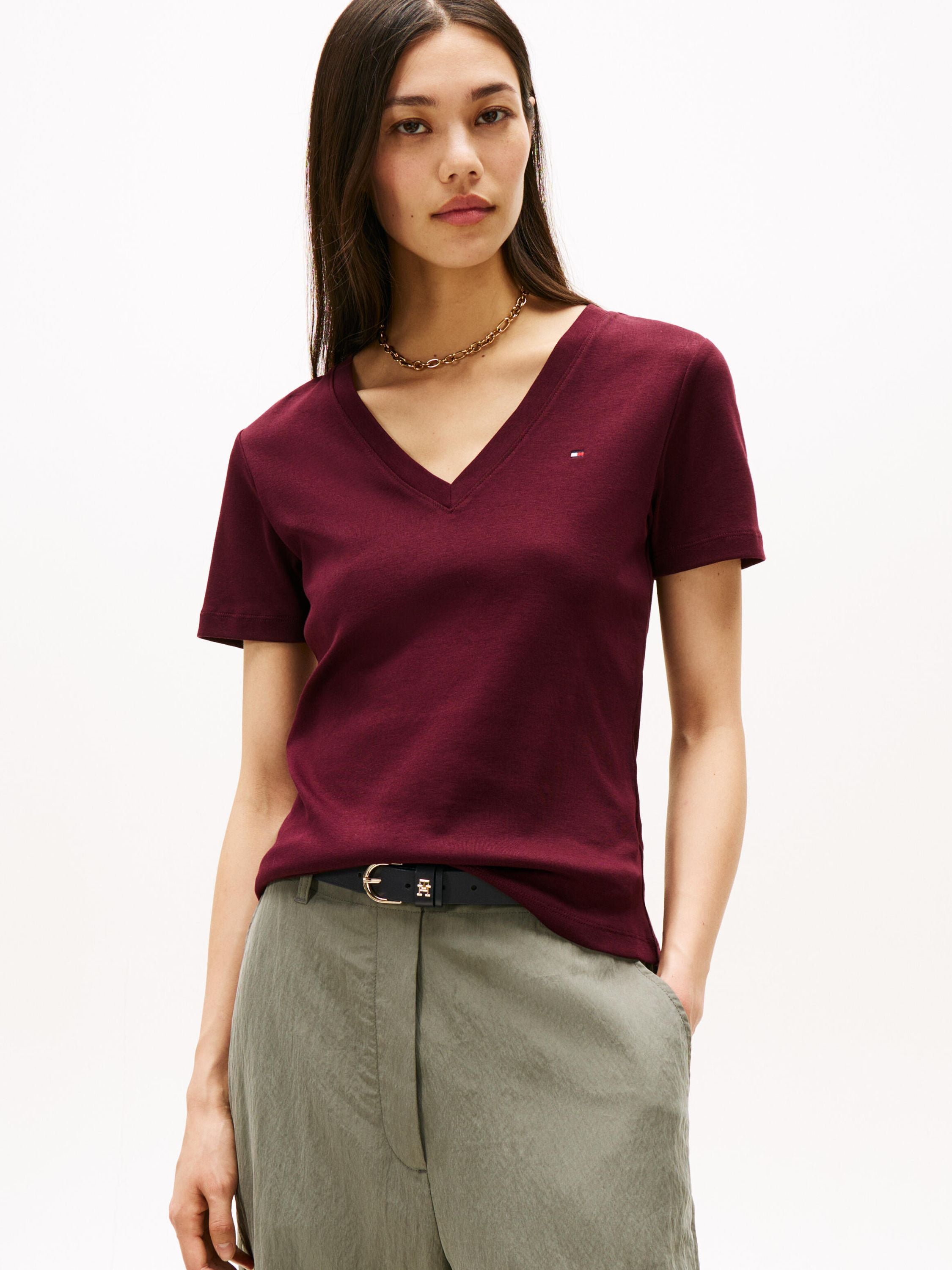 T-Shirt CODY Slim Fit - XIH-RED - Schwarz