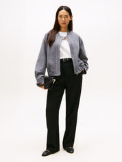 Bomberjacke aus Wollmix - P03-GREY - Grau