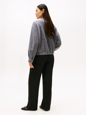 Bomberjacke aus Wollmix - P03-GREY - Grau