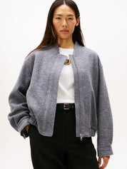 Bomberjacke aus Wollmix - P03-GREY - Grau
