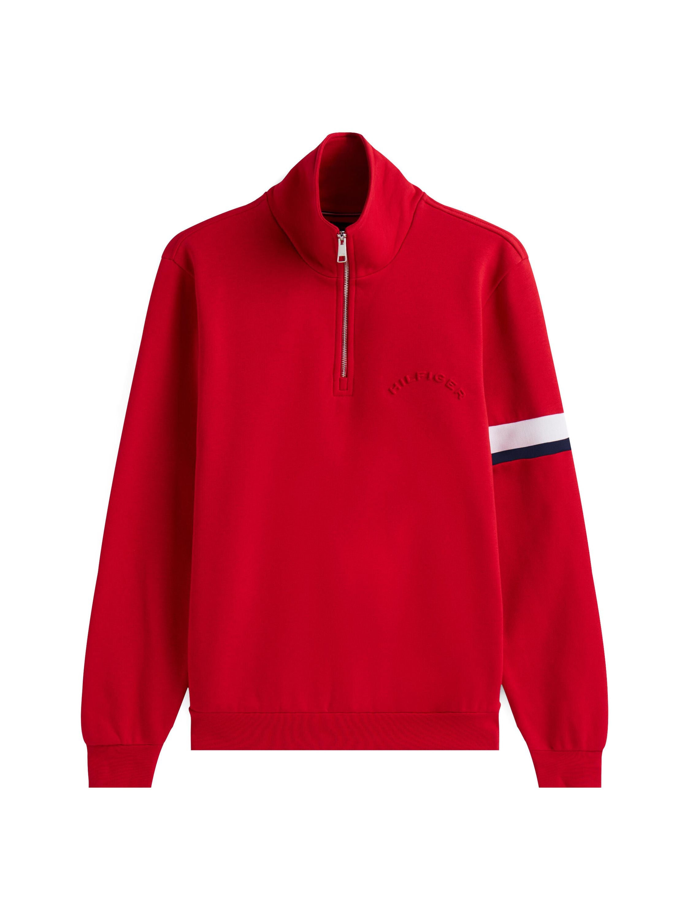 Pullover mit Troyerkragen - XLD-RED - Rot