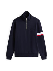 Pullover mit Troyerkragen - DW5-BLUE - Blau