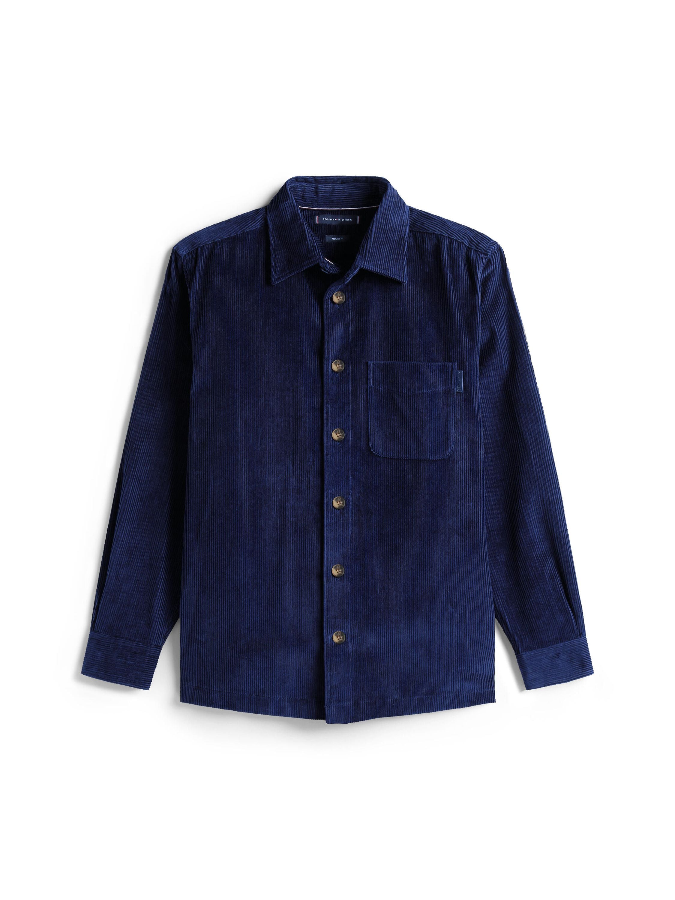 Cordovershirt aus Baumwolle - BCL-BLUE - Blau