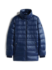 Daunenjacke mit abnehmbarer Kapuze - C1G-BLUE - Blau