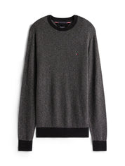 Strickpullover aus Baumwolle - 0IM-GREY - Schwarz