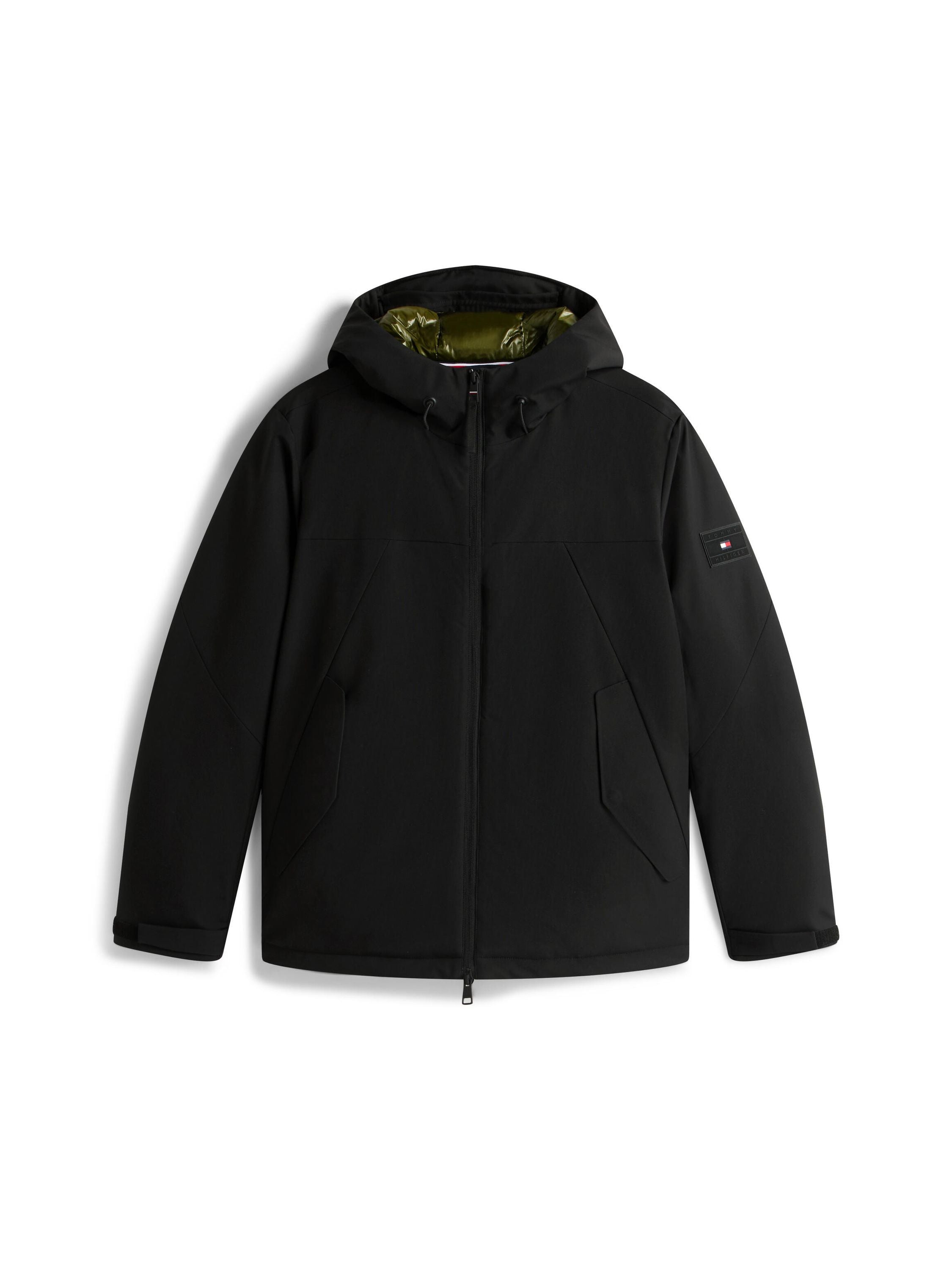 Übergangsjacke mit Kapuze - BDS-BLACK - Schwarz