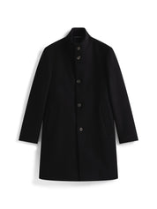 Wollmantel mit Stehkragen - BDS-BLACK - Schwarz
