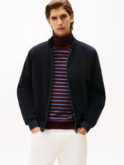 Cordbomberjacke mit Stehkragen - DW5-BLUE - Blau