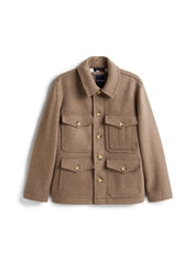 Jacke aus Wolle - AFE-BEIGE - Braun