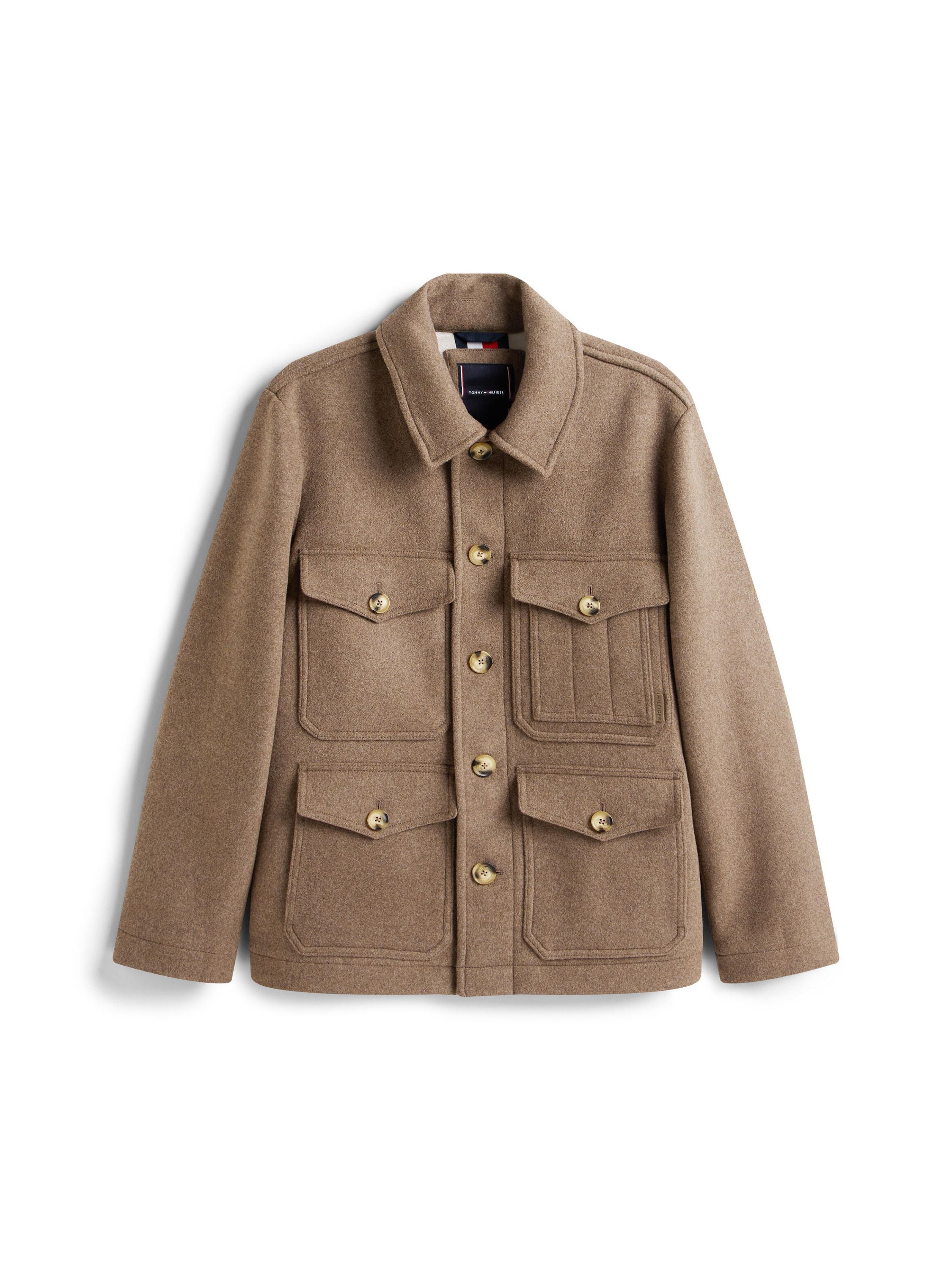 Jacke aus Wolle - AFE-BEIGE - Braun