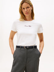 T-Shirt aus Baumwolle - YBL-WHITE - Weiß