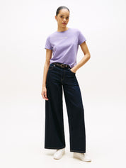 T-Shirt aus Baumwolle - W0G-PURPLE - Violett