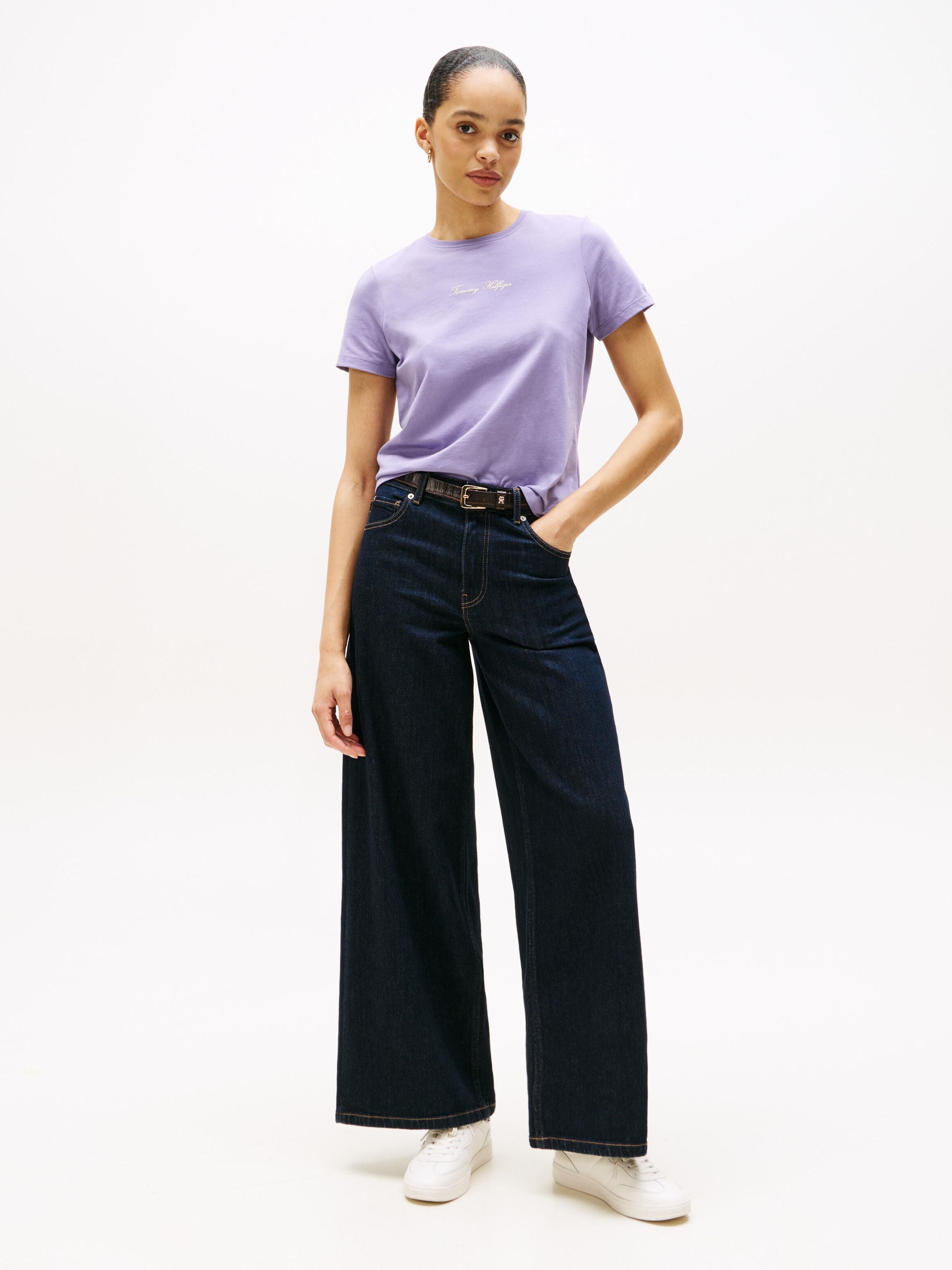 T-Shirt aus Baumwolle - W0G-PURPLE - Violett