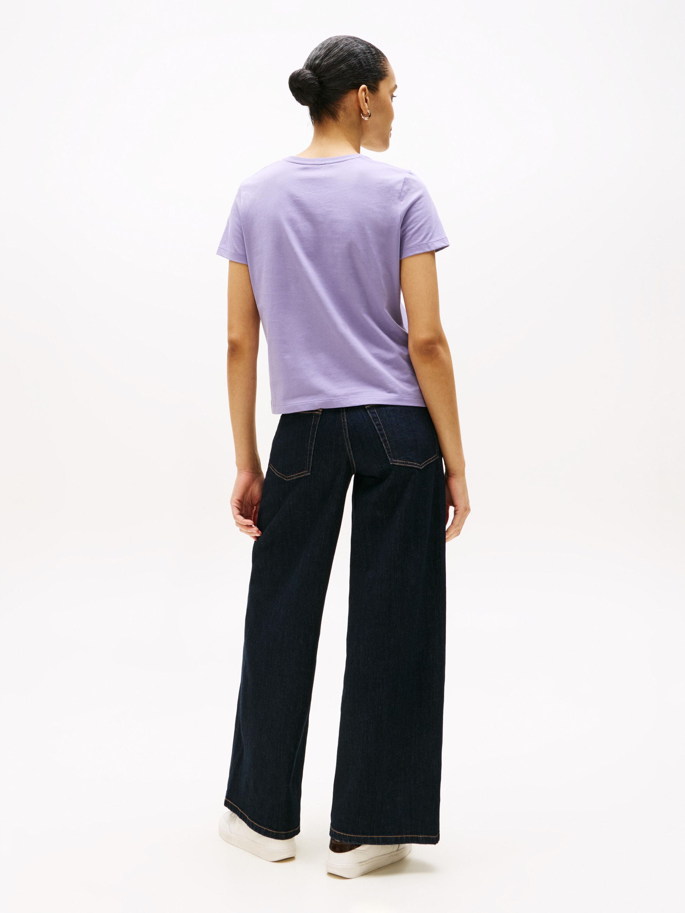 T-Shirt aus Baumwolle - W0G-PURPLE - Violett