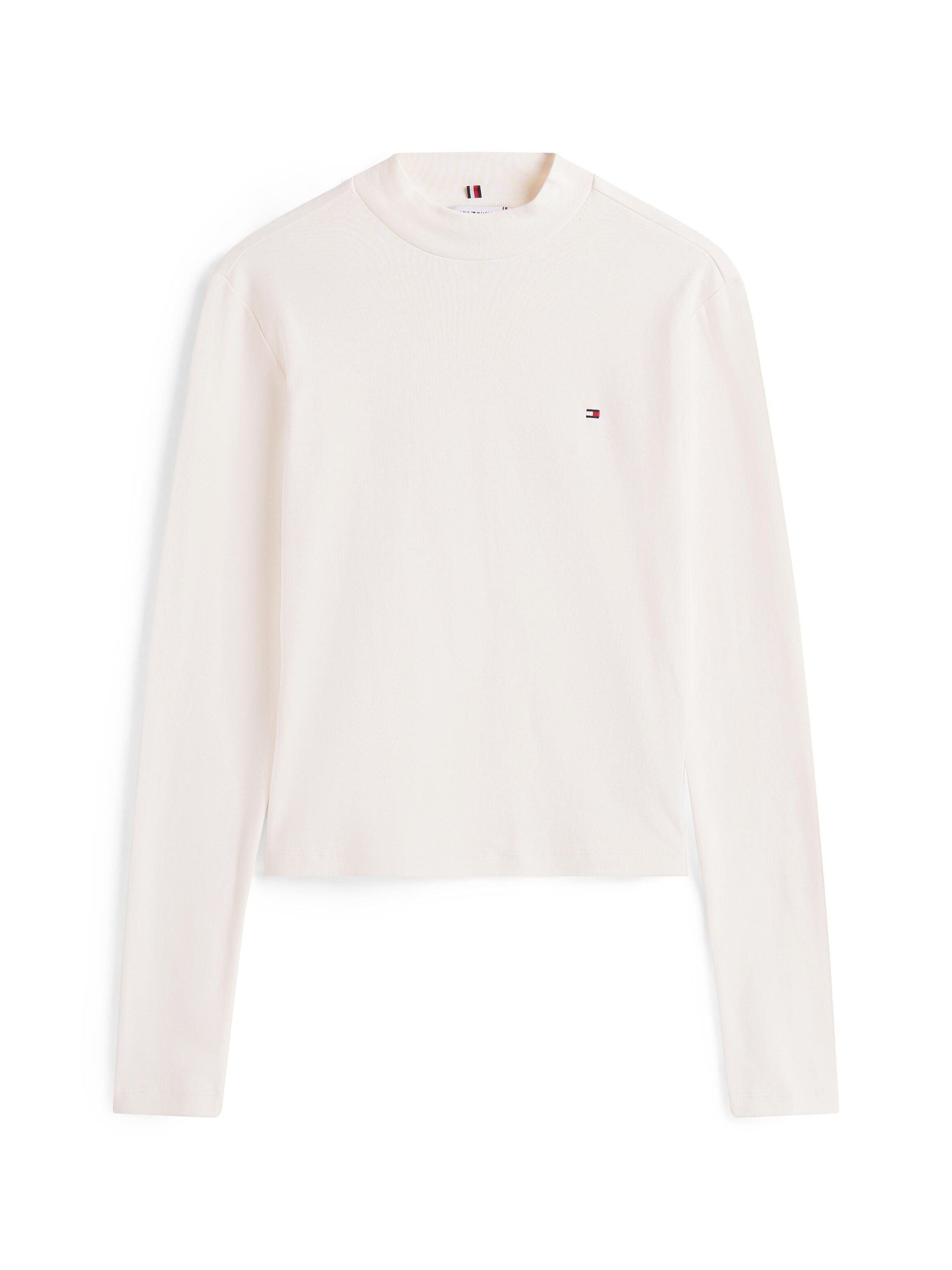 Langarmshirt aus Baumwolle - YA8-WHITE - Weiß