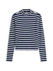 Langarmshirt aus Baumwolle - 0X4-BLUE - Blau