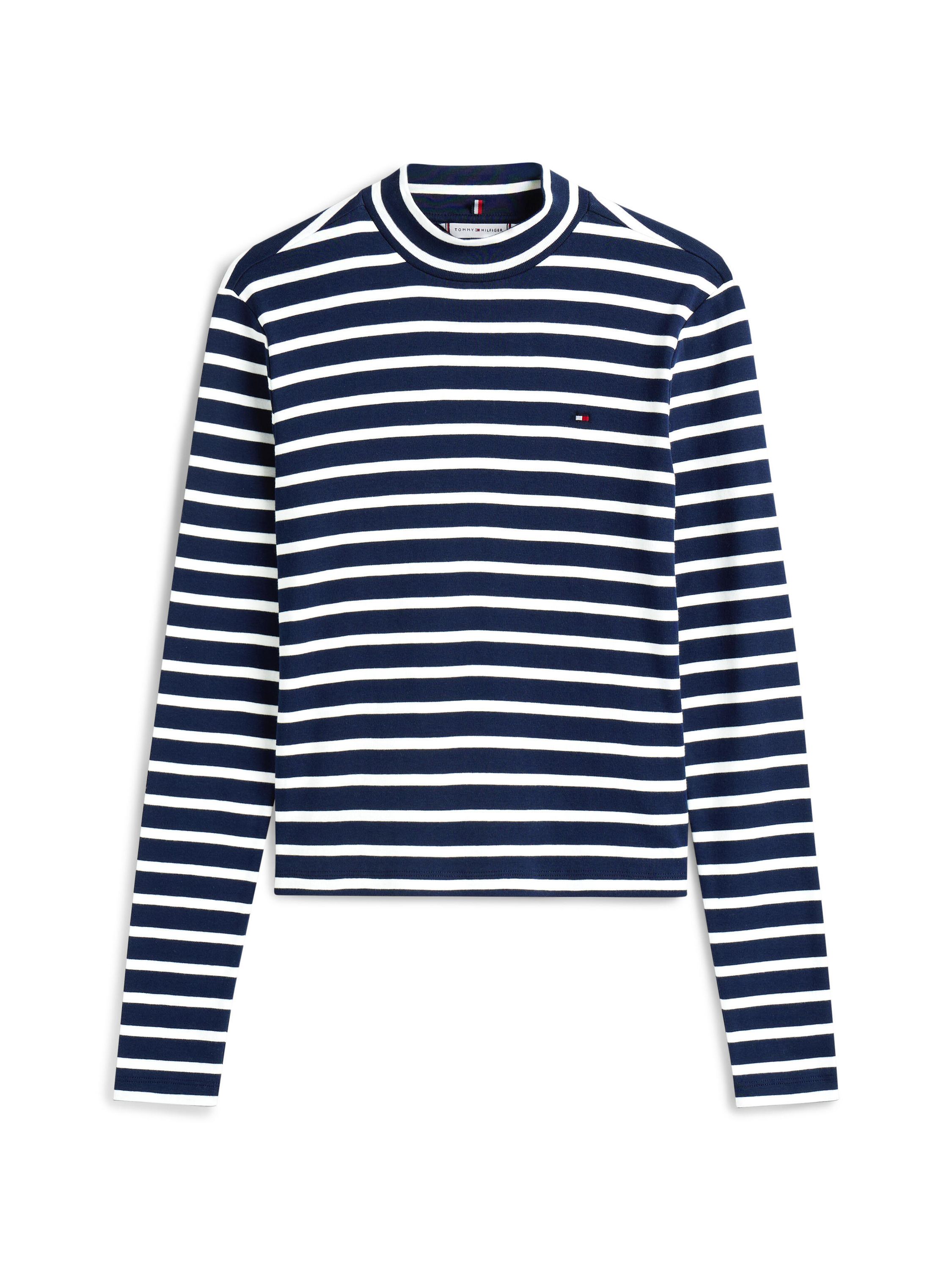 Langarmshirt aus Baumwolle - 0X4-BLUE - Blau