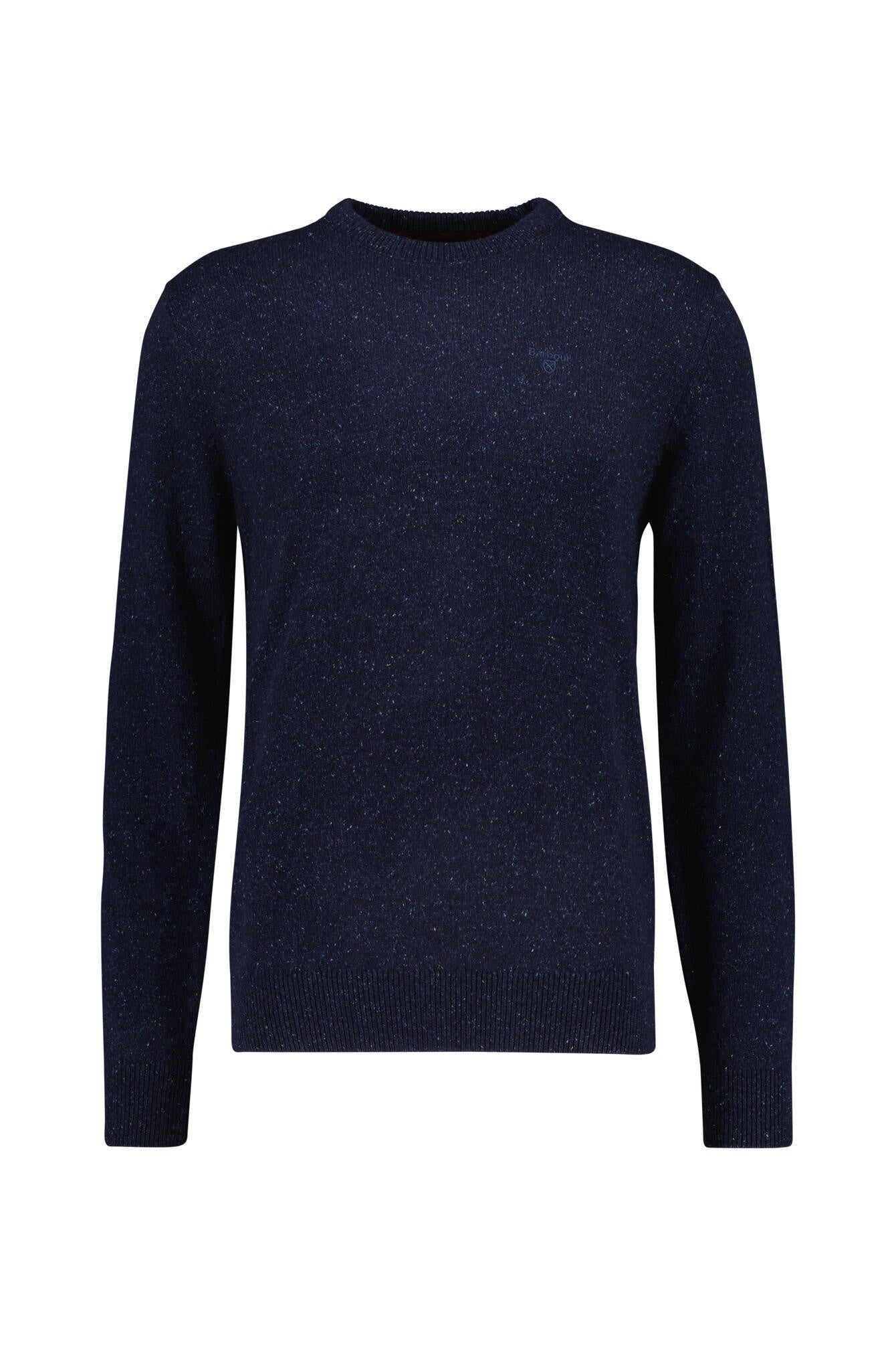 Melierter Strickpullover - NY91-Navy - Blau