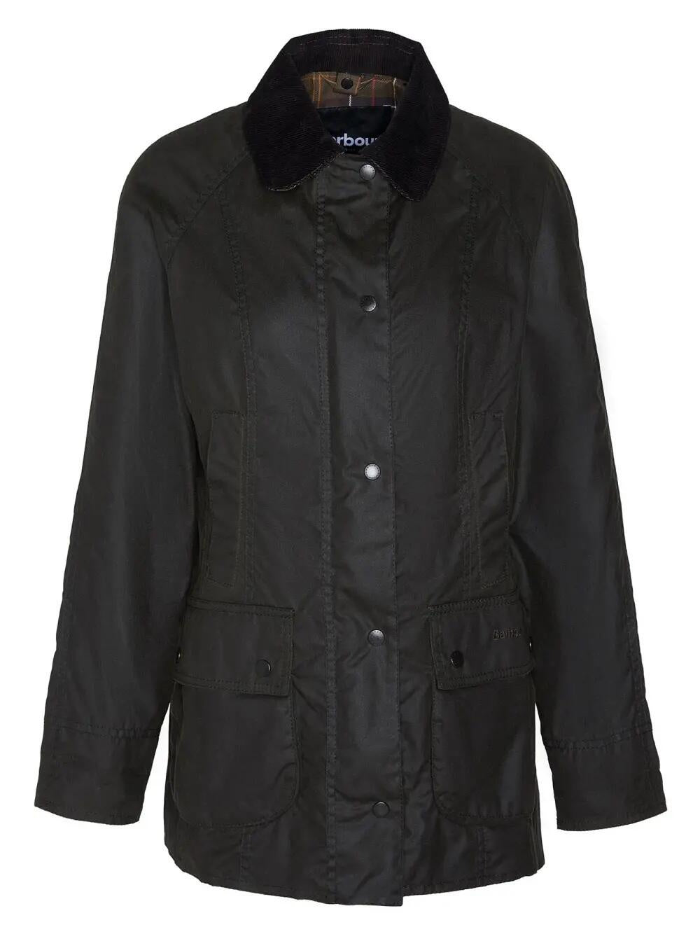 Feldjacke CLASSIC BEADNELL gewachst - OL71-Olive - Braun