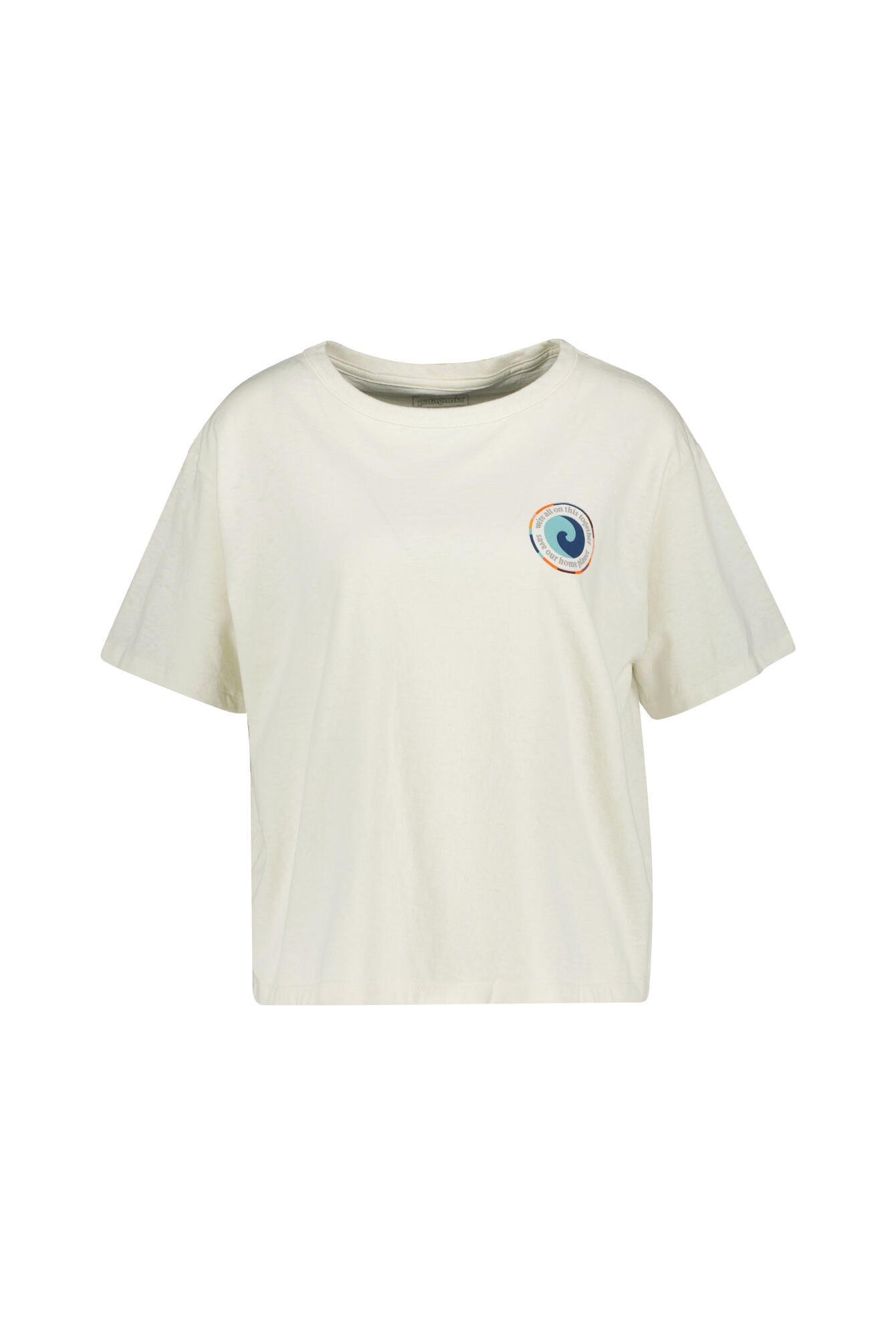 T-Shirt mit Logoprint - Birch White - Creme