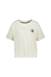 T-Shirt mit Logoprint - Birch White - Creme