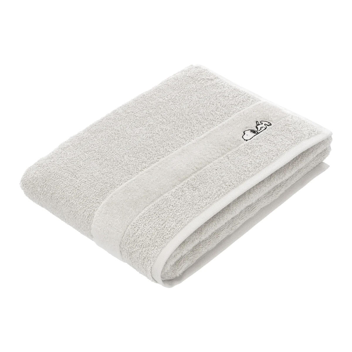 Duschtuch SLEEPY SNOOPY - 7110-pearl grey - Grau