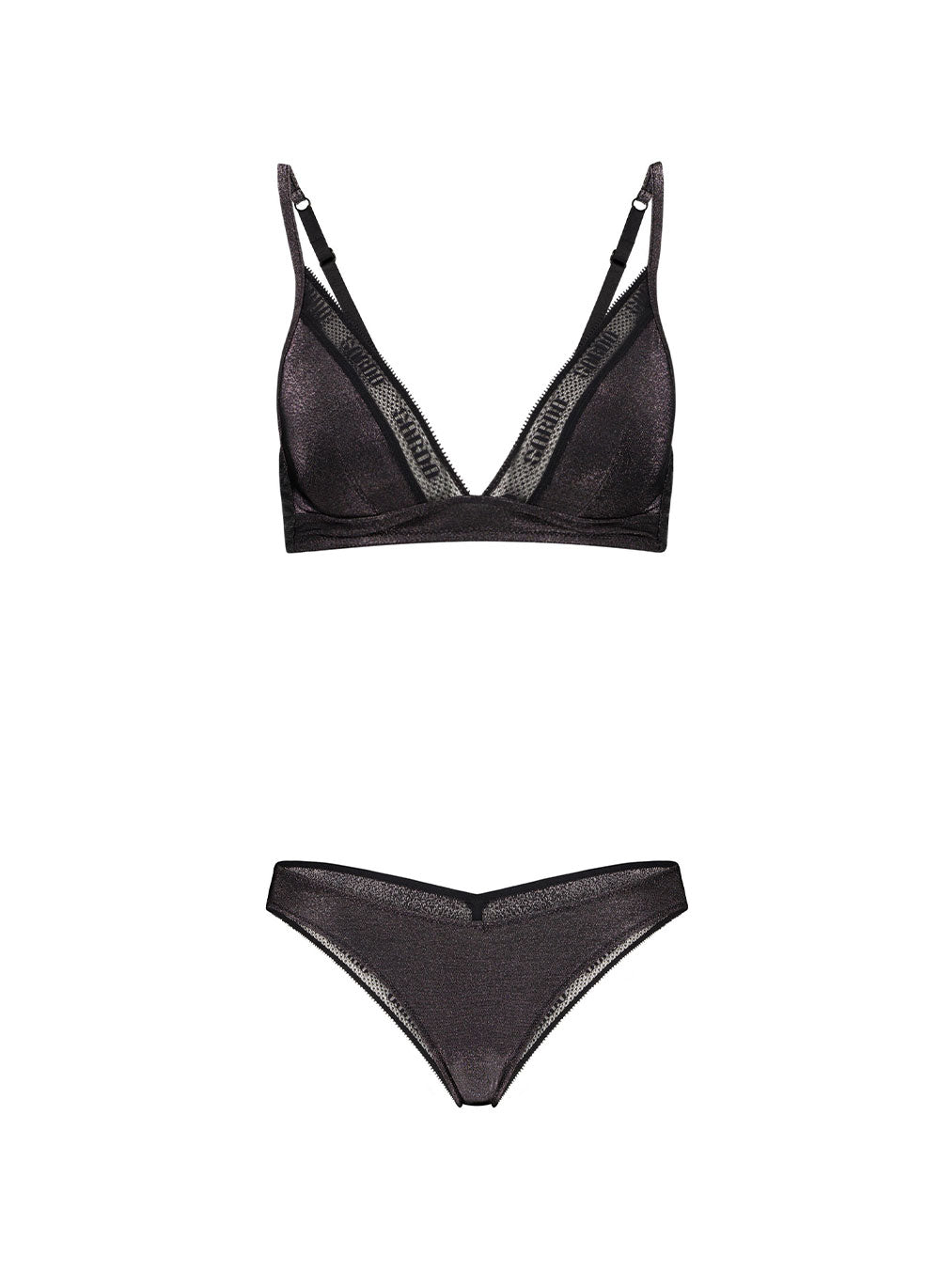 Spitzen Bralette mit Slip