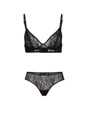 Spitzen-Bralette mit String