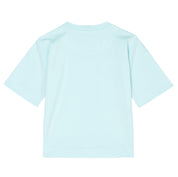 T-Shirt mit Logoprint - 630 LIGHT BLUE - Blau