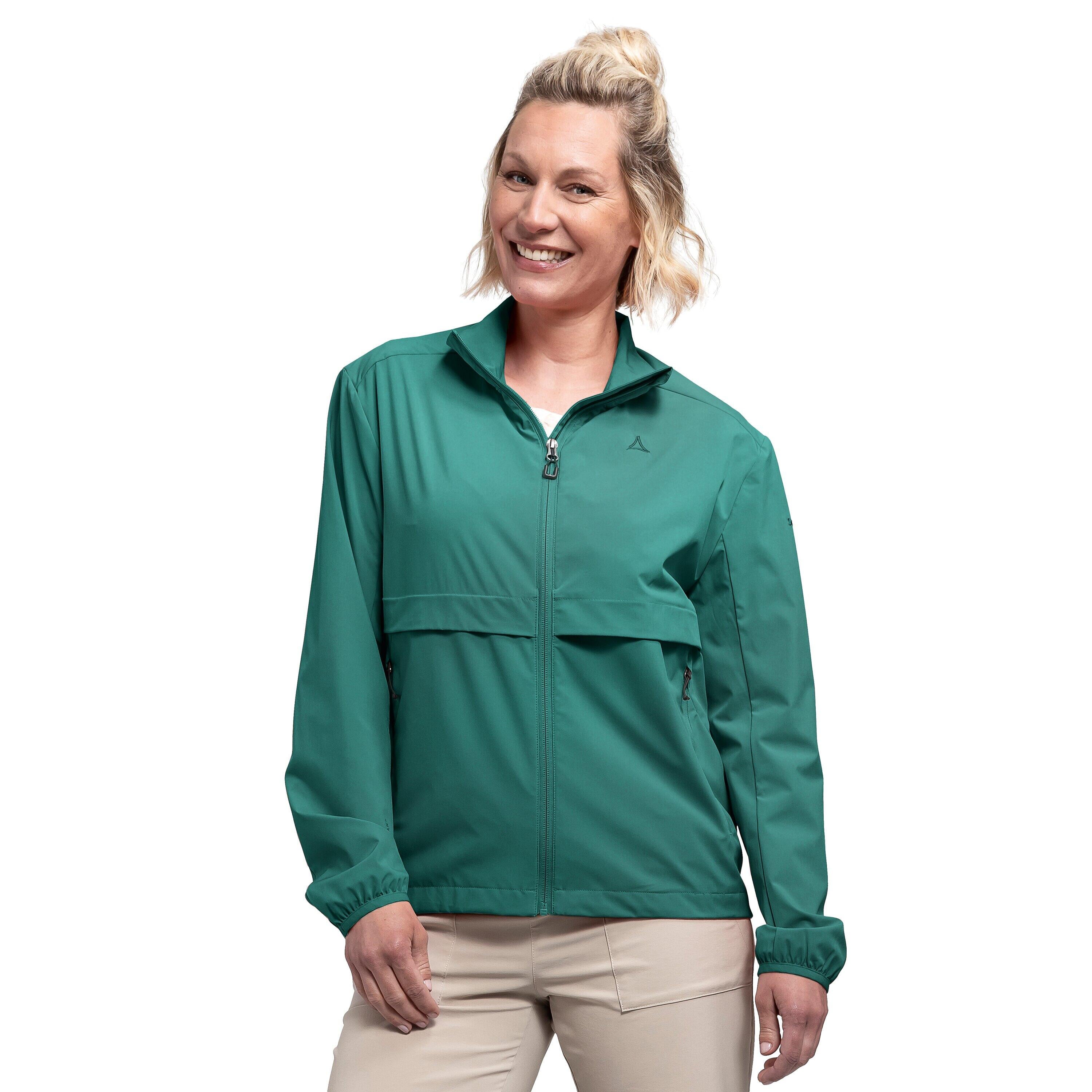 Winddichte Jacke für jeden Tag - 6755-teal - Grün