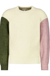 Strickpullover - 2082 - Creme | Khaki | Rosa