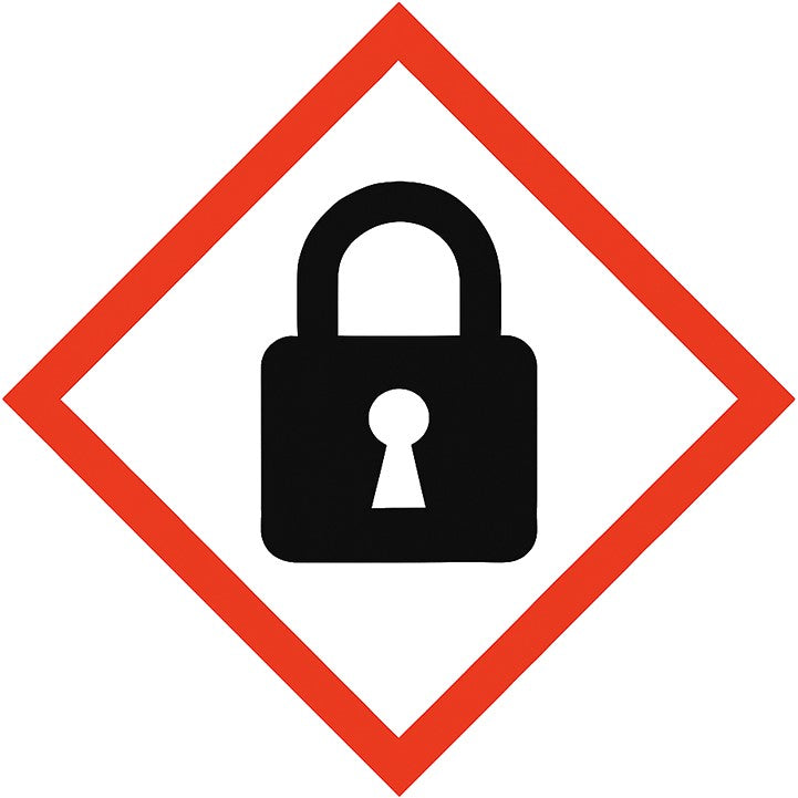 hazard icon P102: Darf nicht in die Hände von Kindern gelangen.